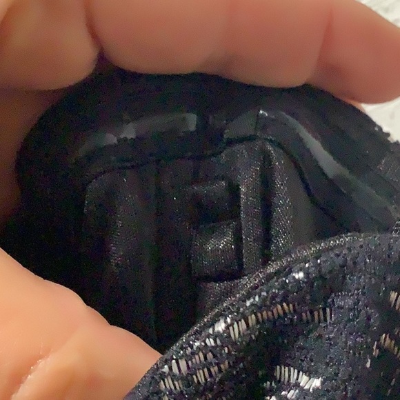 Laundry by Shelli Segal NEW - Sz 8 - strapless two layer lace Black/Silver Dress - Picture 7 of 11